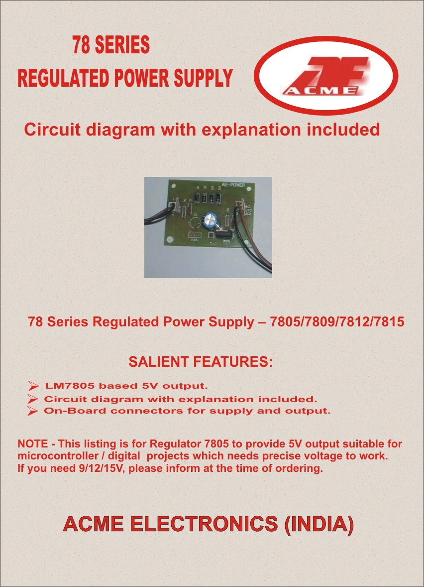 78 Series Regulated Power Supply DIY